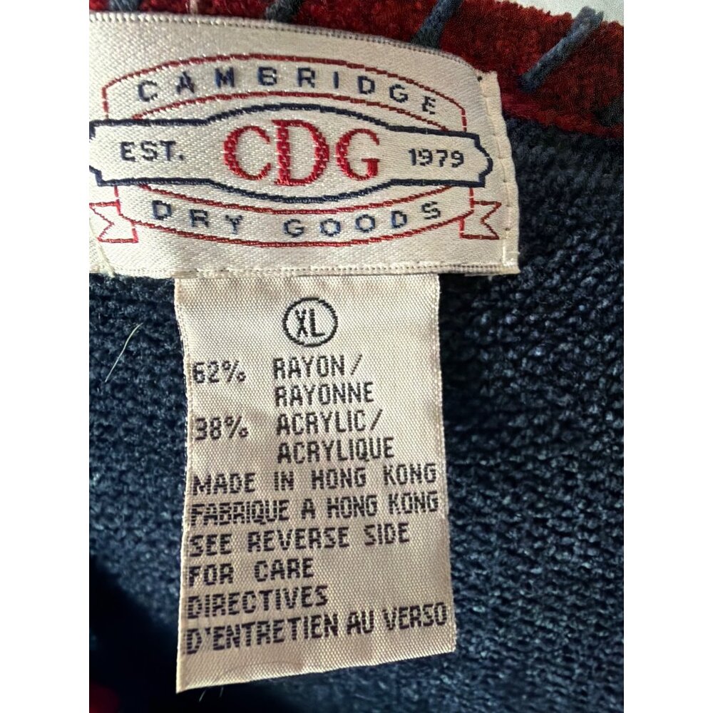 CDG Patchwork Knit Button-Up Sweater Vest With Re… - image 8